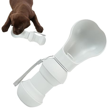 Derwrtup Cuenco de silicona para perros, cuenco de agua portátil para perros - Vaso de silicona para agua de mascotas | Vaso suave a prueba de fugas, dispensador de agua portátil con vaso extraancho