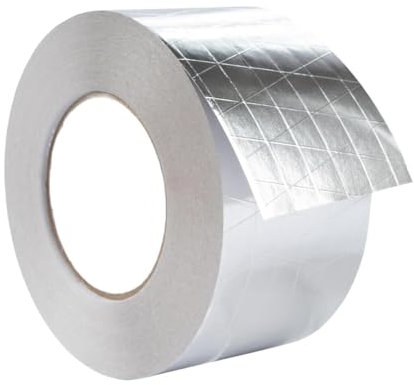 YsXoWiui Aluminiumband, Hitzebeständiges Reparaturband für Rohrleitungen, Wasserdicht, 5 Cm X 26 M, Premium Qualität, Strukturierte Oberfläche