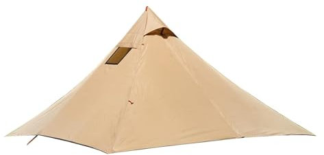 Gruppen-Campingzelt – winddichter Camping-Unterstand, Hot Tipi, großes Tipi-Hot-Zelt, ultraleichtes, atmungsaktives Kuppel-Campingzelt für die Jagd, Familien-Team-Rucksacktouren