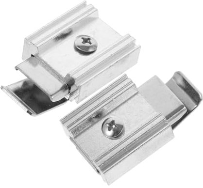 jojofuny 2piezas Fijador Metálico Para Mosquitera Clips De Fijación Suministro Para Reparación Compatible Mosquiteras Estándar