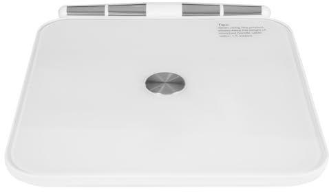 Vit LED intelligent elektronisk våg, 8 elektroder kroppsfettvåg multifunktionell viktvåg, för hem gymnastik skönhetssalonger 36 x 32 x 4 cm