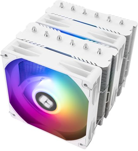 THERMALRIGHT Peerless Assassin 120 SE ARGB Weiß V2 CPU-Kühler 1850RPM | Dual-Tower-Kühler mit 6 Heatpipes, zwei ARGB-PWM-Lüftern und Unterstützung für AM4/AM5, Intel LGA1700/1851