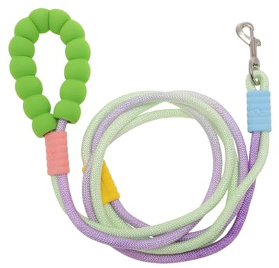 CAPASTEC Guinzaglio Mani Libere per Cani, Guinzaglio Regolabile a Tracolla, Guinzaglio per Jogging, Guinzaglio per Addestramento Cani, con Antiesplosione, Manico in Spugna, Verde Viola