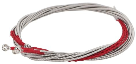 4pcs Elektrische Bassschnur Akustische Bass -Saite Set, Elektrombassschnur Set Edelstahl -Bass -String -Ersatz durch Kleine Ballenden für Anfänger oder Bassspieler