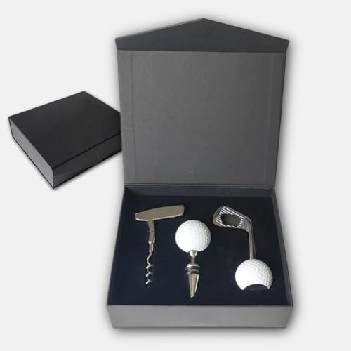 Ensemble tire-bouchon et décapsuleur en forme de golf pour vin rouge et bière, parfait pour club, bar, cuisine, comprend des accessoires bonus