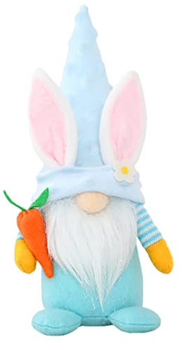 MAGICLULU Easter Rabbit Decor Gnome Doll Faceless Ornament Easter Home Adornment