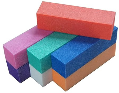 Beaupretty Kit de Limas y Bloque de Pulido para Uñas, 13 Piezas de Plástico, Seguro para Lijado y Retirada de Esmalte, Uso en Casa y Salón