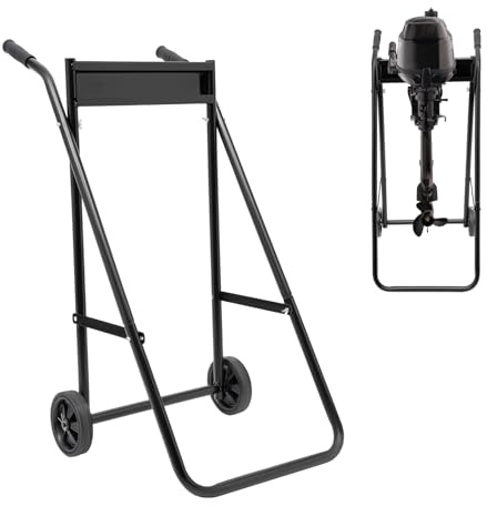 LKHDONG Außenborderwagen Faltbarer Außenbordmotor Transportwagen bis 40 kg, Außenborder Motor Ständer Bootsmotor Trolley Außenborder Motor Stand