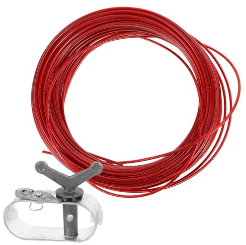 Toyvian Tensor para Cubiertas de Piscina de Aluminio y Zinc Cable de Acero Recubierto Cabrestante con Trinquete Resistente la Intemperie Adecuado para y Asegurar Cubiertas Piscinas