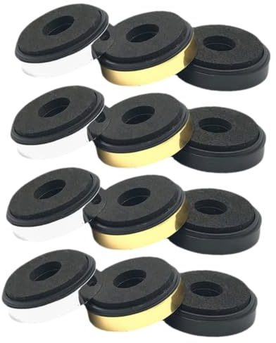 YOSADIER Speaker Stand Vibration Absorber Foot Pads for Devices and Computer Cases Shock Absorption and Vibration Reduction EVA and ABS Material 12Pcs for Home Audio Isolation