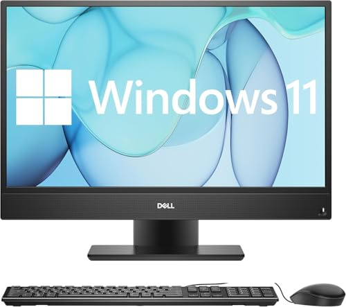 Dell OptiPlex 5260 All in One Computer Desktop PC, 21,5 Zoll AIO FHD (1920 x 1080), Core i5-8500, 8 GB RAM, 512 GB SSD, QWERTY Keyboard, Win11 Pro (aufgearbeitet)