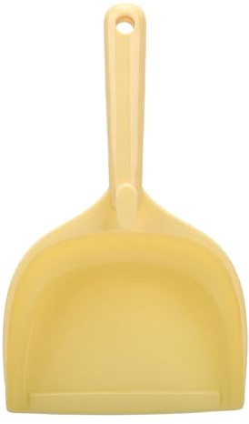 RIZGHWOY Kattsandsskopa, Stor Kapacitet Kattströskopa med Ergonomiskt Långt Handtag för Hem och Djuraffär (Gul)