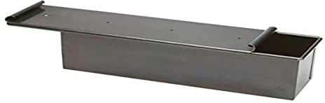 Pentole Agnelli Moule à Pain de mie avec Couvercle, tôle Bleue, Gris 20 x 10 cm Gris