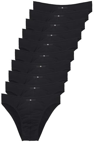 H.I.S herr basic trosor (10-pack), 10 x svart, 4XL