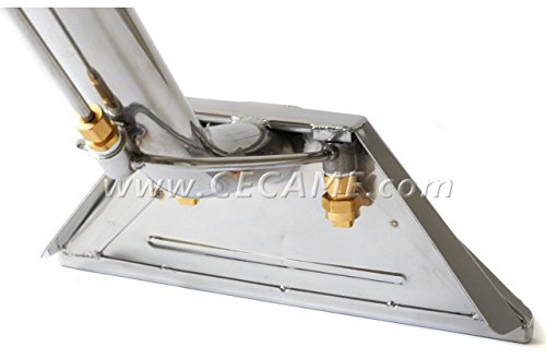 Carpet Cleaning Wand 12 2-Jet 1.5 Tube S-Bend Stainless Steel Solution Line for Truckmounts & Portables