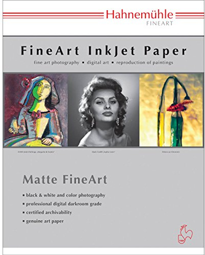 Hahnemuhle Photo Rag Bright White 310gsm, 17 x 22, 25 Sheets