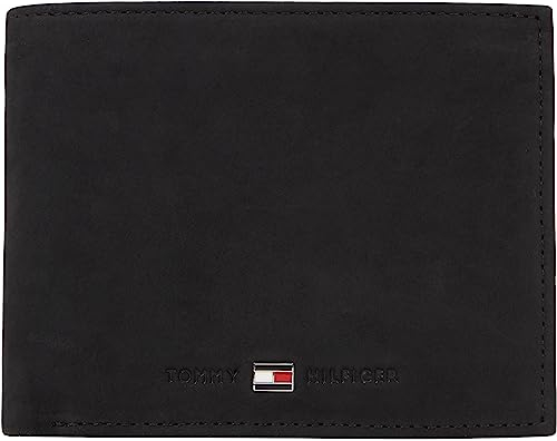 Tommy Hilfiger Herren Geldbeutel Johnson mit Münzfach, Schwarz (Black), Einheitsgröße