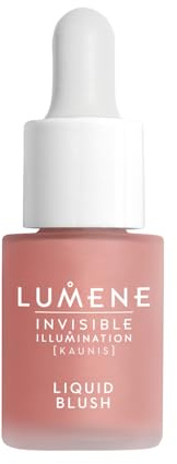 LUMENE Invisible Illumination Liquid Blush | Farbton Pink Blossom | Für einen frischen, rosigen Glanz | Leichte, aufbaubare Formel mit strahlendem Finish | Vegan | 15 ml