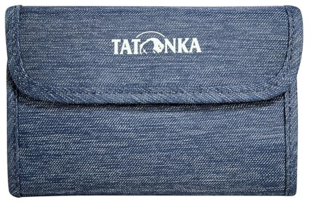 Tatonka Geldbörse Money Box - Klettverschluss-Geldbeutel mit 2 Kreditkarten-Fächer, Geldscheinfach und RV-Fach für Münzgeld - 13 x 9,5 x 1 cm - Navy
