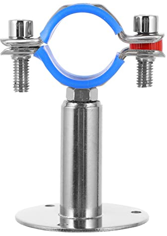 Balacoo Adjustable Stainless Steel Hose Clamp - Wall/Ceiling Mount Pipe Support Bracket for 32-34Mm Pipes - Durable and Corrosion Resistant Strap