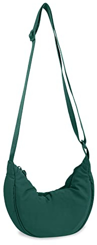 Borsa a tracolla in nylon a mezzaluna per donna, borse alla moda per uomo, piccola borsa da viaggio a tracolla Hobo
