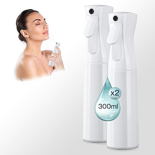 Brumisateur Rechargeable Eau [ 2 unités - 300ml ] Brumisateur de Poche Visage - Vaporisateur d'eau multifonctionnel: Parfums Ambiance, Plantes, Voyage, Cheveux, Ménage, Brume rafraichissant