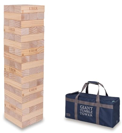 Uber Games - Torre di legno di pino - Dimensioni giganti - Giochi giganti da giardino - giganti giochi all'aperto per tutti - Torri in legno di pino certificato FSC - Ideale per eventi, matrimoni e