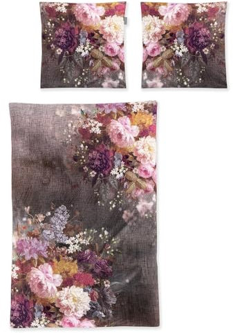 Irisette Flausch-Cotton Bettwäsche Zobel multi 8551 1 Bettbezug 155 x 220 cm + 1 Kissenbezug 80 x 80 cm