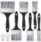 7PCS Fence Paint Brushes Set Decorating, Paint Brushes Decorating Paintbrushes Decorating Wall Paint Brush Set, Masonry Paint Brush for Home Improvement (Black) With Gloves