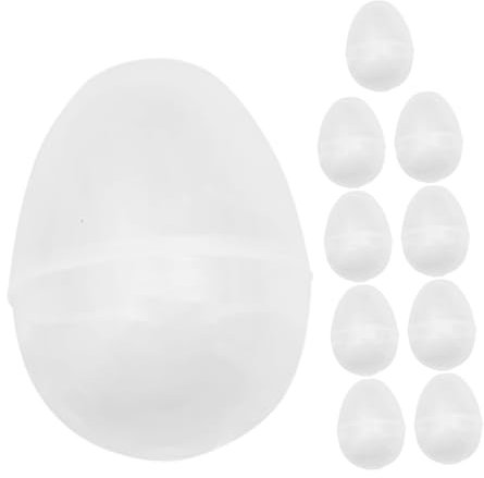 TOYANDONA Fillable Plastic Easter Eggs and Enrich Playtime 10pcs and Sturdy Material with Miniature Design to Enhance Fun for Easter Party Favors for Egg Hunt and Children's Gatherings