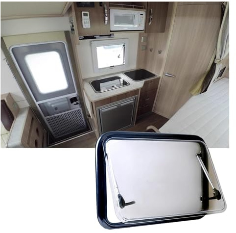 RV Side Windows, Sliding Window With Sunshade And Screen Window, Folding Display Window For Cargo Trailer, Camper Travel, Van Truck(1000x600mm)
