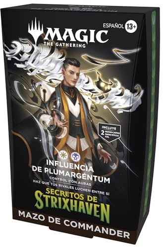 Mazo de Commander de Secretos de Strixhaven, de Magic: The Gathering - Influencia de Plumargéntum (Versión en Español)