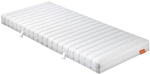 sleepling 193948 Rollmatratze Gästematratze Basic 40 | Komfortschaum Matratze | Made in EU | Kochfest 95 Grad | Ökotex 100 | Härtegrad 2 | 140 x 190 x 15 cm, weiß