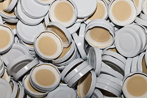 AE-GLAS Lot de 25 Bouchons - Twist-Off Blanc 48 mm Pour bouteilles en verre/bouteilles de lait (25 pièces)