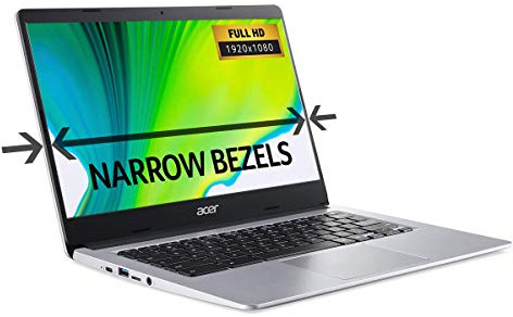 Acer Chromebook 314 CB314-H - (Intel Celeron N4000, 4GB RAM, 32GB eMMC, 14 inch HD display, Chrome OS, Silver) (Renewed)