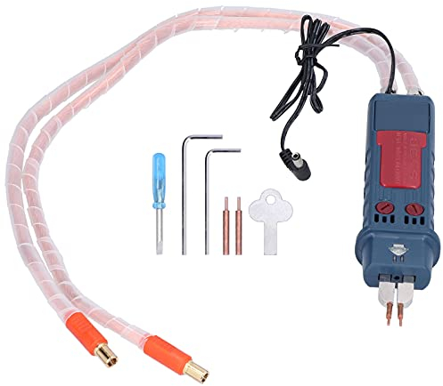 Akku Punktschweißstift, Handheld 4-6V Integrierte Punktschweißstifte Lötkolben-Kit mit Auslöseschalter, Installation auf Punktschweißgerät(O plug)