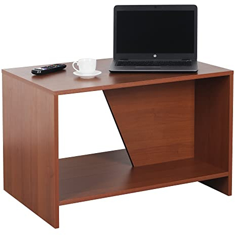 RICOO Couchtisch mit Stauraum 75 x 50 x 50 cm Wohnzimmertisch für Couch Eiche Rustikal – WM091-ER Tisch Wohnzimmer Tisch Sofatisch Coffee Table klein