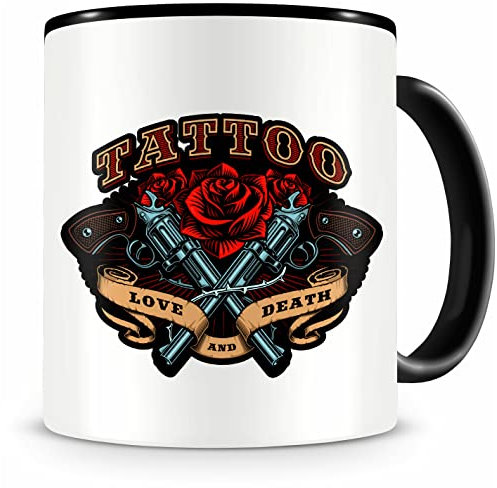 Samunshi® Tasse mit Motiv Subculture Tattoo Kaffeetasse Lustige Tassen zum Geburtstag für Tattoowierer und Tattoo Fans Ink Tinte
