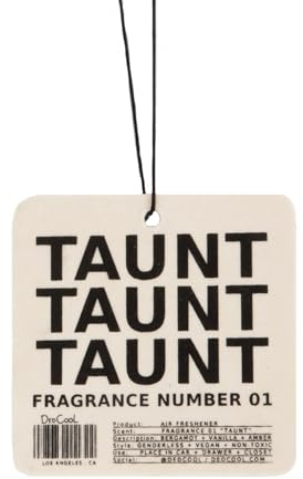 DedCool Air Freshener | 01 Taunt | Hanging Odor Eliminator for Cars, Closets & Drawers | Bergamot, Vanilla & Amber | Vegan, Non-Toxic, Cruelty-Free