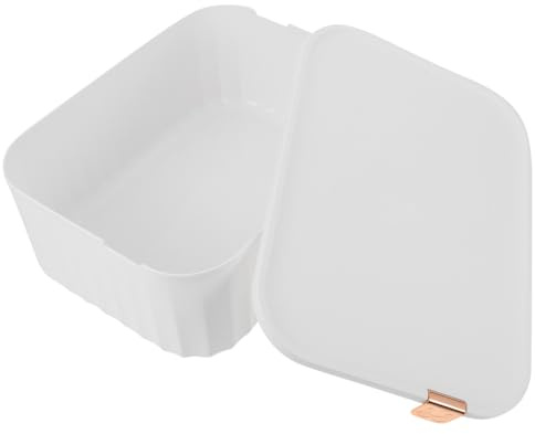 Amosfun Caja De Ropa Interior Con Tapa Organizador De Cajones Para Ropa Interior Y Calcetines Caja De Almacenamiento De Plástico Antipolvo Para Armario Y Hogar 12.40X9.25X4.33 Pulgadas