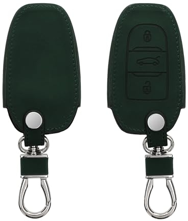 kwmobile Cover copri-chiave compatibile con Peugeot Citroen con 3 tasti Smartkey (Keyless Go) - Guscio protettivo chiavi auto in pelle PU Nabucco per telecomando macchina