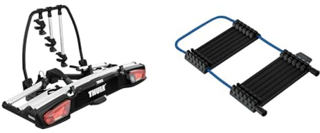 Thule VeloSpace XT Fahrradträger für Anhängerkupplung 3 Fahrräder Silber & 984101 THULE para CUADRO CARBONO, Mehrfarbig Einheitsgröße