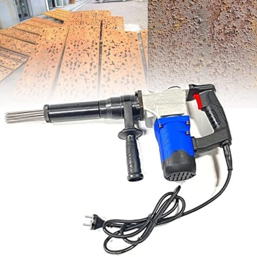 Pistola neumática agujas eliminar óxido Pistola desoxidante de aguja eléctrica, desincrustador de aguja eléctrico de alta potencia de 1100 W, desincrustador de aguja con empuñadura de pistol