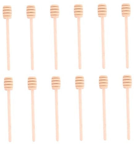 MAGICLULU 12piezas Palitos De Madera para Miel Cucharón De Miel Varilla para Remover Ecológico