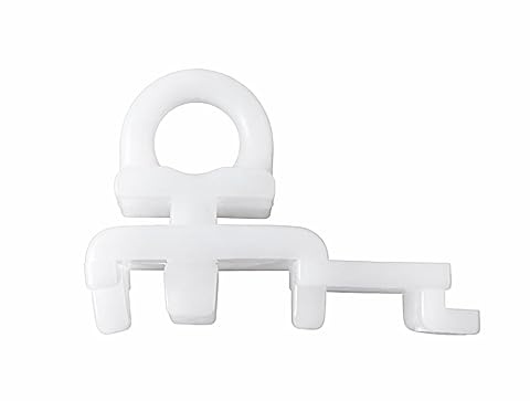 rewagi 2 Endfeststeller, Zwischenfeststeller, Gardinenstopper Laufnut 4/6mm SKO (Laufnut/Spurbreite 4mm)