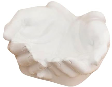 Bandeja de Llaves Tallada | Bandeja para Llaves de Escultura | Bandeja de Almacenamiento de Llaves | Organizador de | Plato para Llaves de Cuenco de Manos | Bandeja de Almacenamiento de Llaves