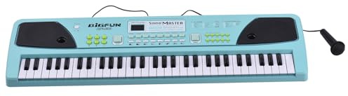 Btuty 61 Key Keyboards Piano Portable Electronic Keyboard 16 Tones | 8 Percussion 6 Demos Dual Speaker Musical Instrument with Microphone Recording/Accompaniment/Chord Functions for Beginners