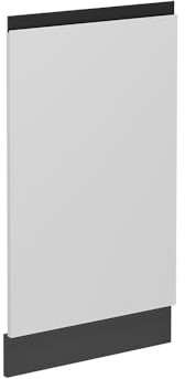 Vicco Pannello frontale della lavastoviglie R-Line, Bianco, 45 cm J-Shape senza piano di lavoro, per la libera combinazione all'interno di sistemi cucina modulari