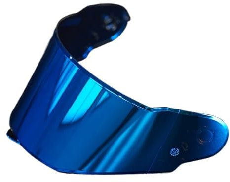 L6NqIAG Casque de Moto avec placage de lentilles, visières complètes, Pare-Soleil Transparent, Couverture de Casque de Moto Visiere Casque Moto(Blue)