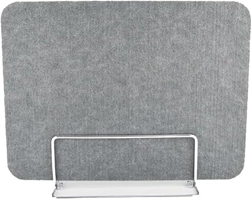 Freistehende Schreibtisch-Trennwand, Sichtschutz, schalldichte Schreibtischplatte für Büro und Klassenzimmer, Geräuschreduzierung, Grau, 30 x 120 cm